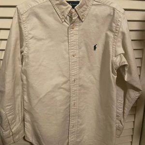 Polo by Ralph Lauren dress shirt oatmeal/bone VGUC
